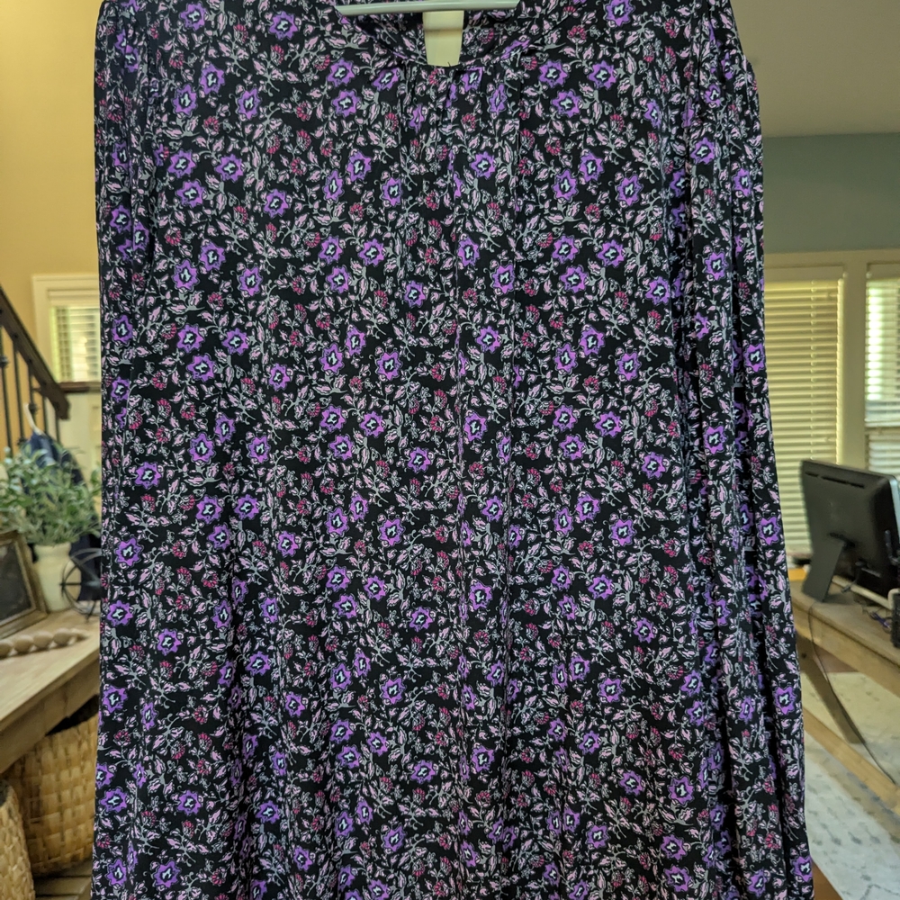 Lane Bryant Purple and Pink Shirt